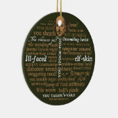 Shakespeare Insults Ornament (Rechts)