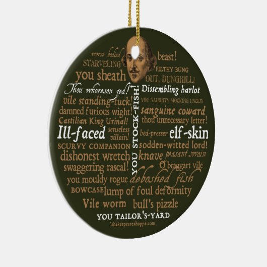 Shakespeare Insults Ornament (Rechts)