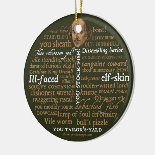 Shakespeare Insults Ornament (Links)