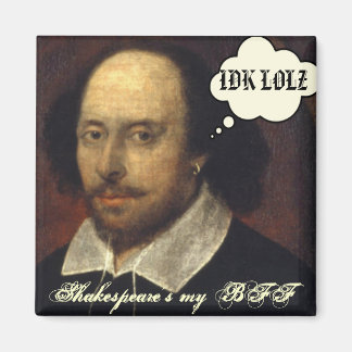 Shakespeare is mijn BFF SMS Magneet
