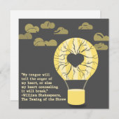 shakespeare-kaart feestdagenkaart (Voorkant / Achterkant)