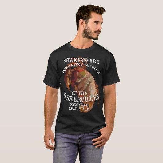 Shakespeare King Crab Lear Dungeness Crab Balls T-shirt (Voorkant volledig)