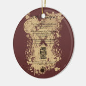Shakespeare King Lear Quarto Front Piece Keramisch Ornament (Links)