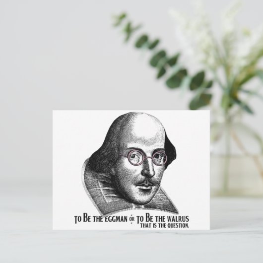 Shakespeare Lennon II Briefkaart (Staand voorkant)