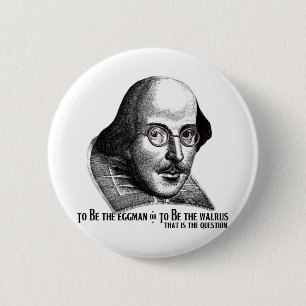 Shakespeare Lennon II Ronde Button 5,7 Cm