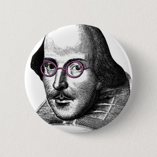 Shakespeare Lennon Ronde Button 5,7 Cm (Voorkant)