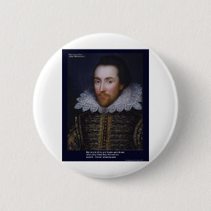 Shakespeare Liefde/Blind citaat op cadeaukaarten m Ronde Button 5,7 Cm