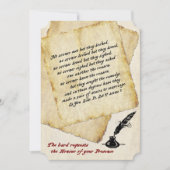 Shakespeare Liefde Citaten Bruiloft Uitnodiging (Voorkant)