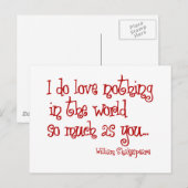 shakespeare liefde rood briefkaart (Voorkant / Achterkant)