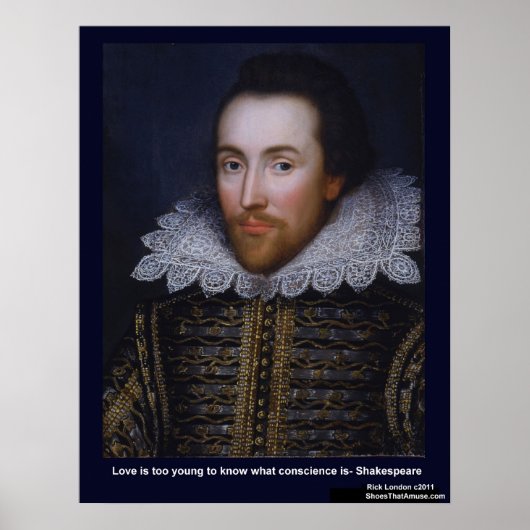 Shakespeare Liefde Te Jonge Liefde Quote Posters (Voorkant)