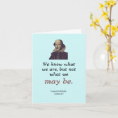 Shakespeare Literary Nerd Afstuderen Kaart (Gele Bloem)