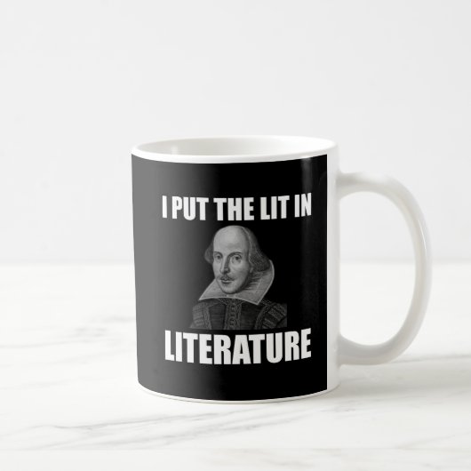 Shakespeare Literature Fan Funny Koffiemok (Rechts)