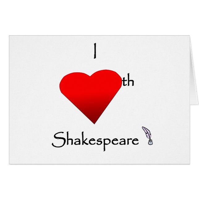 Shakespeare Love (Voorkant Horizontaal)