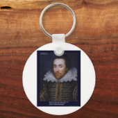 Shakespeare Love/Blind Quote over Gifts Kaart Mokk Sleutelhanger (Voorkant)