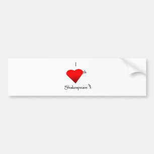 Shakespeare Love Bumpersticker