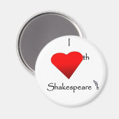Shakespeare Love Magneet (Voorkant / Achterkant)