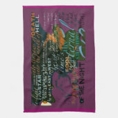 Shakespeare Love Poetry citeert Tea Towel Theedoek (Verticaal)