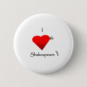Shakespeare Love Ronde Button 5,7 Cm (Voorkant)