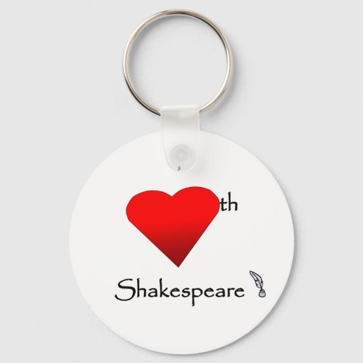 Shakespeare Love Sleutelhanger (Voorkant)