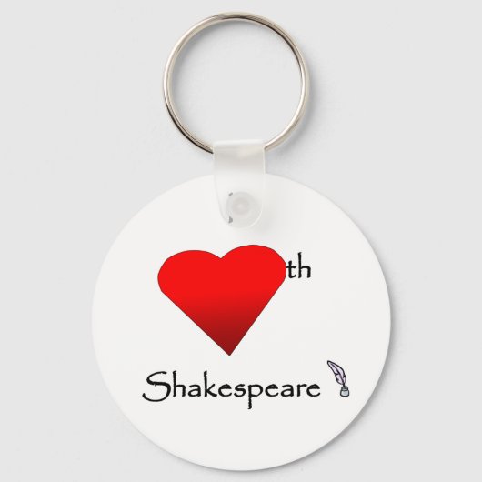 Shakespeare Love Sleutelhanger (Voorkant)