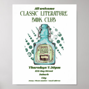 Shakespeare Macbeth Book Club Poster