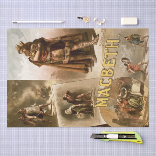 Shakespeare Macbeth Decoupage Tissue Paper Tissuepapier (Craft)