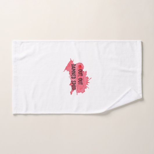 Shakespeare Macbeth Handdoek "Out Damned Spot" (Handdoek)