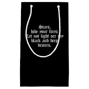 Shakespeare Macbeth Play Quote Stars Verbergen Fir Klein Cadeauzakje