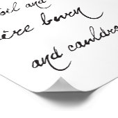 Shakespeare Macbeth Quote en Spider Halloween Poster (Hoek)