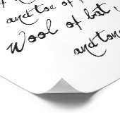 Shakespeare Macbeth Spell Quote & Frog Halloween Poster (Hoek)