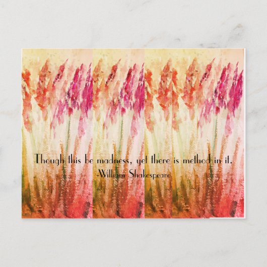 Shakespeare Madness Quote Briefkaart (Voorkant)