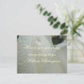 Shakespeare Merry Days Quote, White Feestdagenkaart (Staand voorkant)