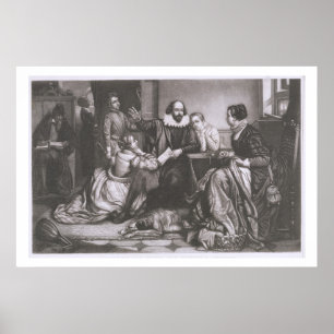 Shakespeare met zijn familie, in Stratford, Reciti Poster