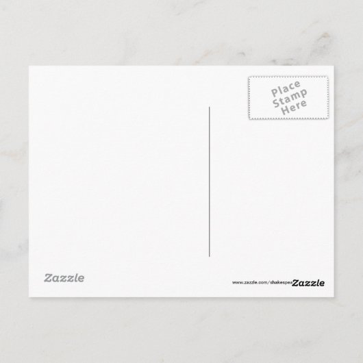 Shakespeare MidSummer Night's Dream Fierce Quote Briefkaart (Achterkant)