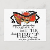 Shakespeare MidSummer Night's Dream Fierce Quote Briefkaart (Voorkant)