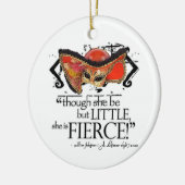 Shakespeare MidSummer Night's Dream Fierce Quote Keramisch Ornament (Links)