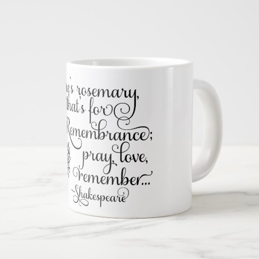 Shakespeare Mok, Rosemary for Herembrance, Hamlet Grote Koffiekop (Voorkant rechts)