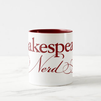 Shakespeare Nerd-mok koffie Tweekleurige Koffiemok
