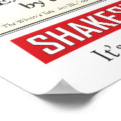 Shakespeare. Niet voor wimpers. Een poster (Hoek)