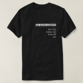 Shakespeare om Hamlet Act te citeren T-shirt (Design voorkant)
