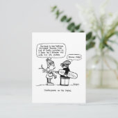 shakespeare on the slopes briefkaart (Staand voorkant)