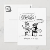 shakespeare on the slopes briefkaart (Voorkant / Achterkant)