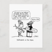 shakespeare on the slopes briefkaart (Voorkant)