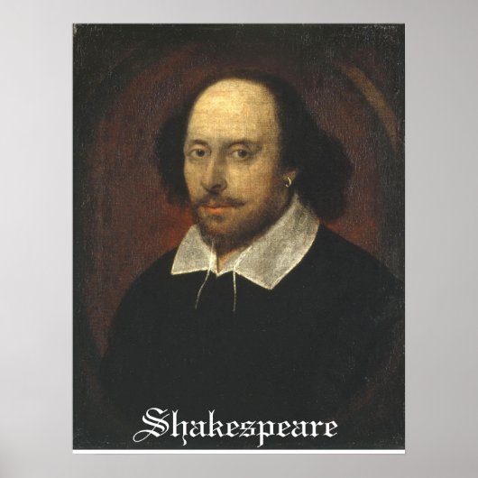 Shakespeare op een poster (Voorkant)