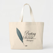 Shakespeare Parting is zo'n schattige sorrow Gift Grote Tote Bag (Voorkant)