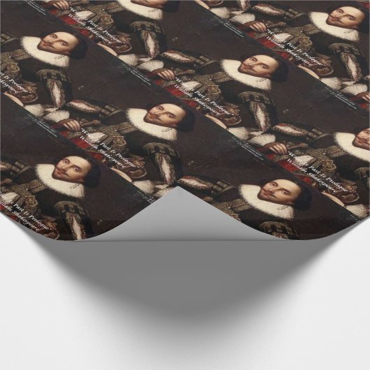 Shakespeare Past is Prolog Quote Cadeaupapier (Hoek)