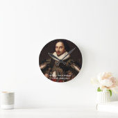 Shakespeare Past is Prolog Quote Ronde Klok (Huis)
