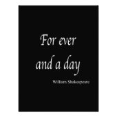 Shakespeare Persoonlijke Citaat voor Ooit en een D Foto Afdruk (Voorkant)