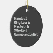 Shakespeare Plays I Keramisch Ornament (Rechts)