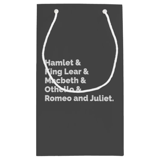 Shakespeare Plays I Klein Cadeauzakje (Achterkant)